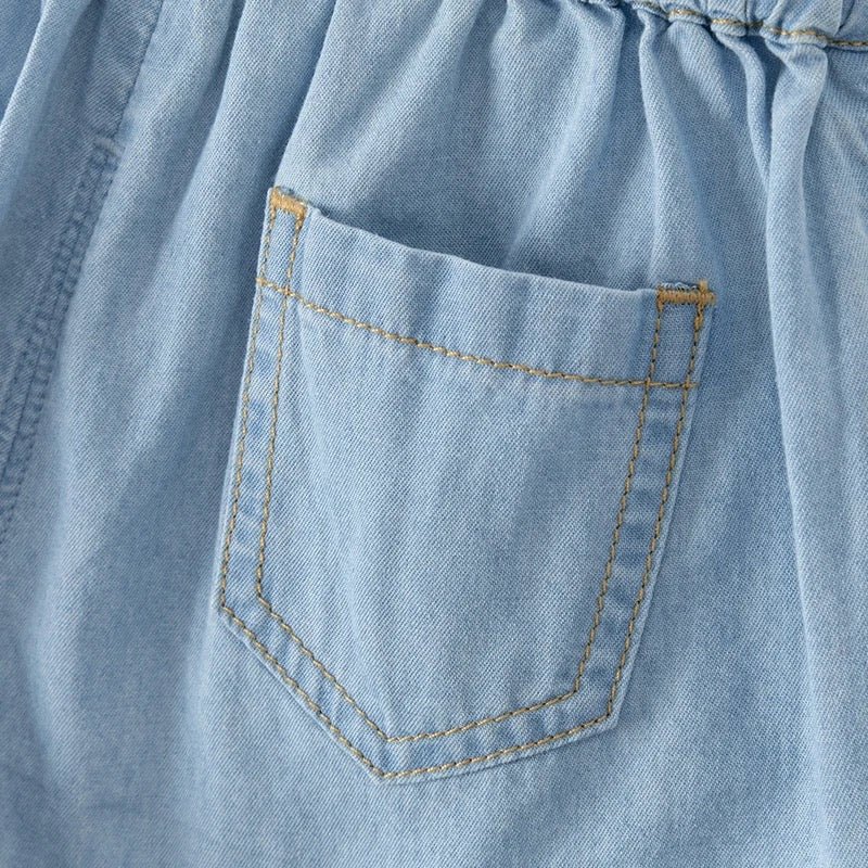 dave&bella デイブベラ フラワー刺繍スカートパンツ DB2240577