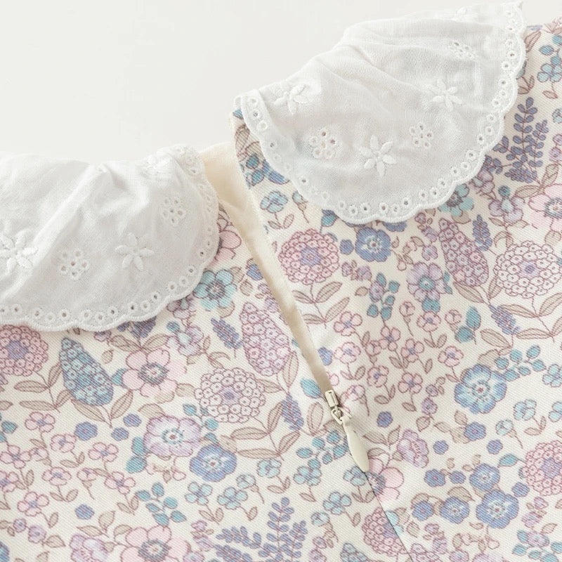 【100cm last one】dave&bella デイブベラ ポシェット付きフローラルワンピース DB3241446