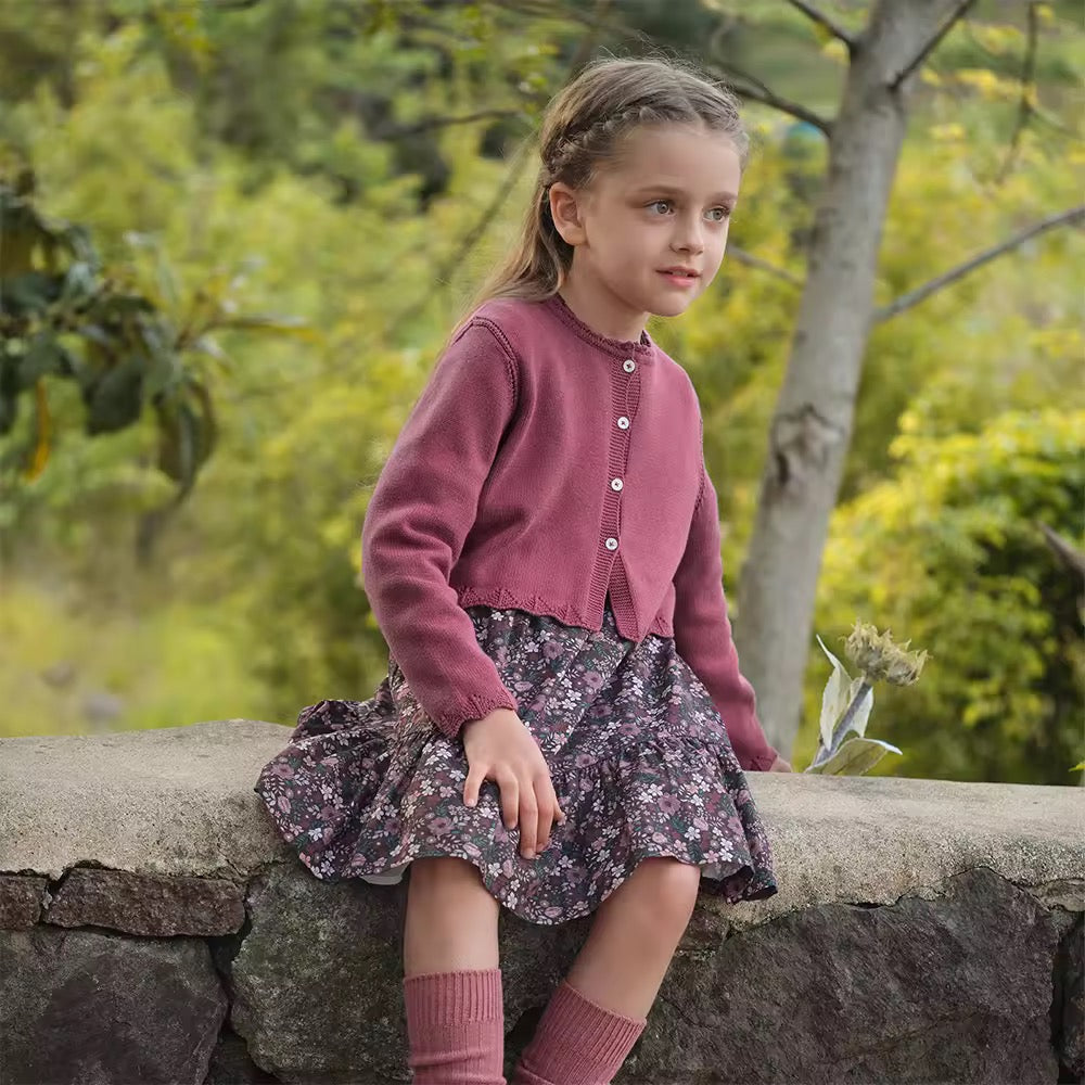 【予約】dave&bella デイブベラ カーディガン&フローラルワンピースセット DK3254790