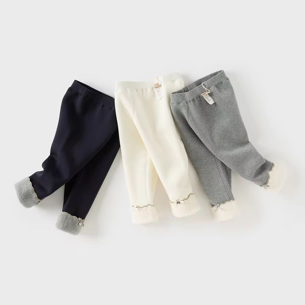 【予約】dave&bella デイブベラ 折り返しデザイン裏起毛レギンスパンツ DB4254380