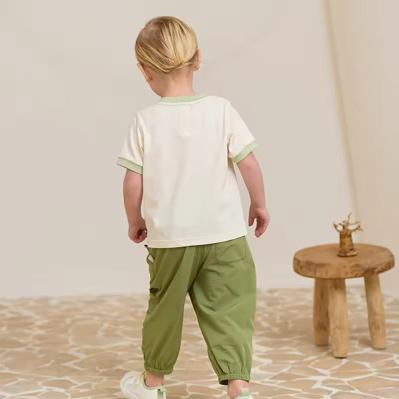 dave&bella デイブベラ リラックスくまさんアップリケTシャツ DB2250241