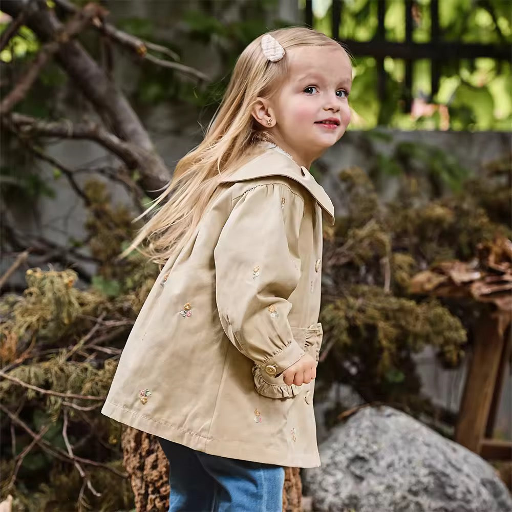 【予約】dave&bella デイブベラ フラワー刺繍アウター DB3252688