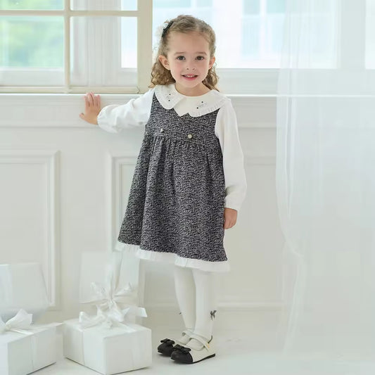 【予約】dave&bella デイブベラ ジャンパースカートドッキングワンピース DB3251093