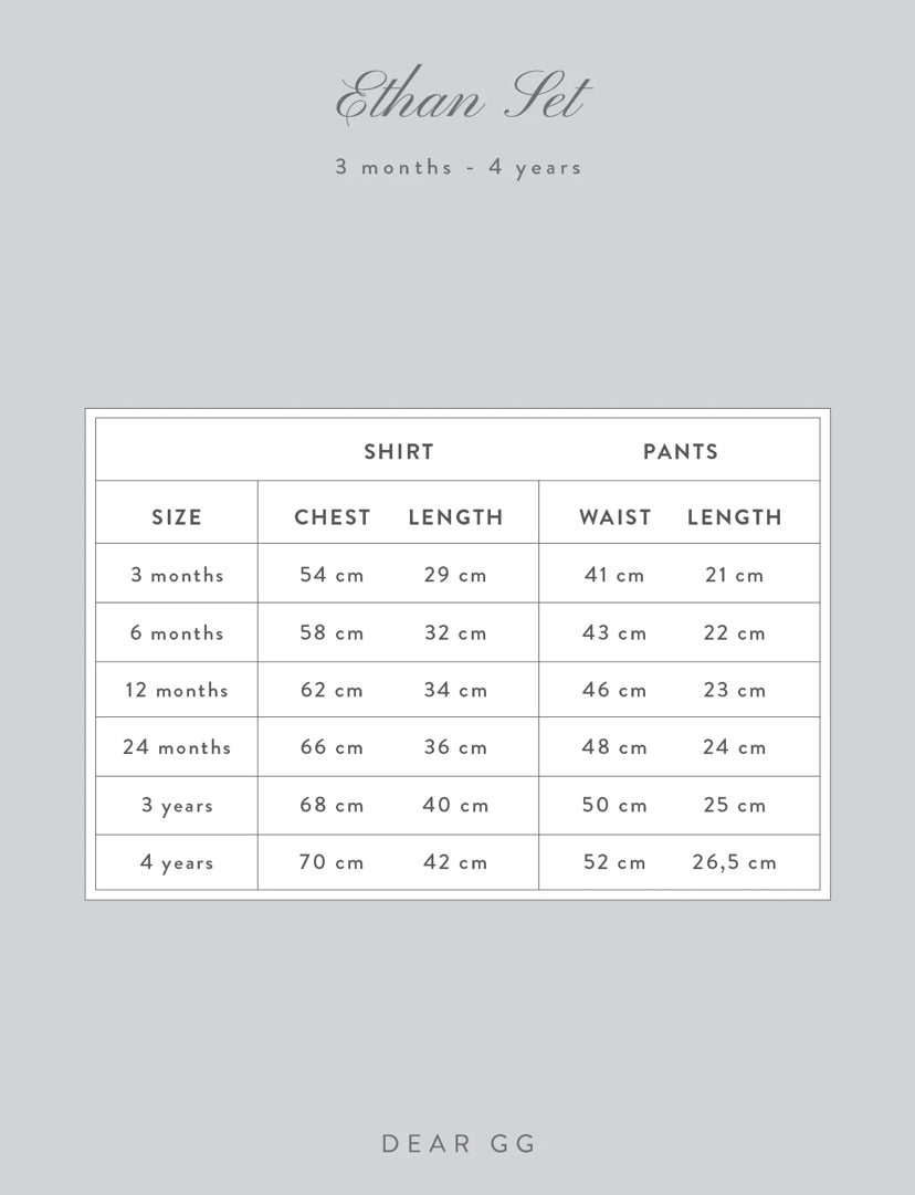 DEAR GG ETHAN SET IN PLAID