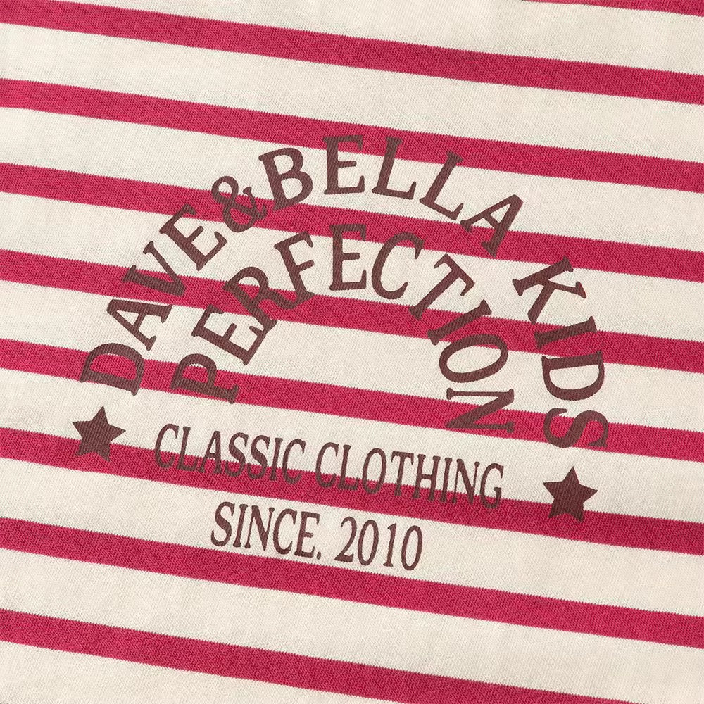 【予約】dave&bella デイブベラ レッドボーダートップス DK3252728