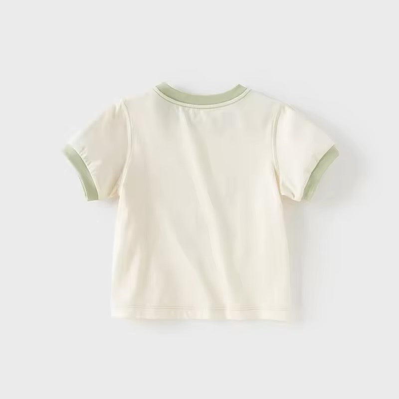 dave&bella デイブベラ リラックスくまさんアップリケTシャツ DB2250241