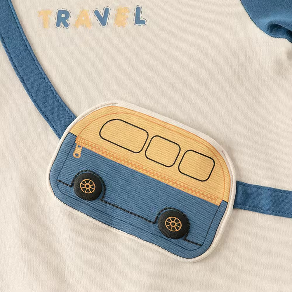 【予約】dave&bella デイブベラ ポシェットデザインロンパース DB3253486