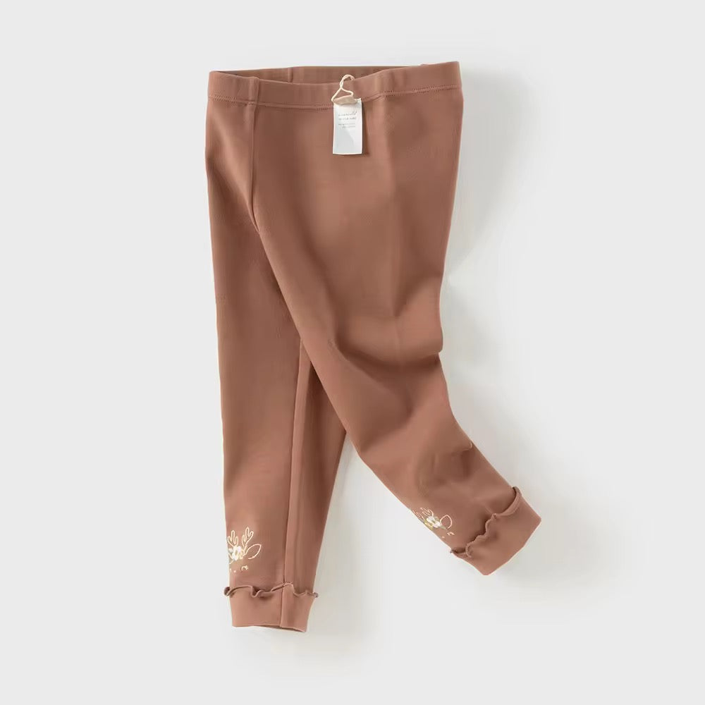 【予約】dave&bella デイブベラ トナカイ&フラワー刺繍レギンス DB3252653