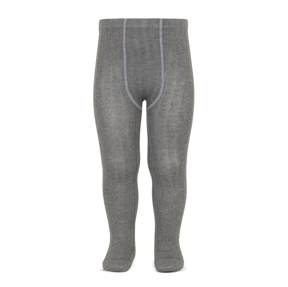 Condor コンドル ベーシック リブタイツ Gris Claro