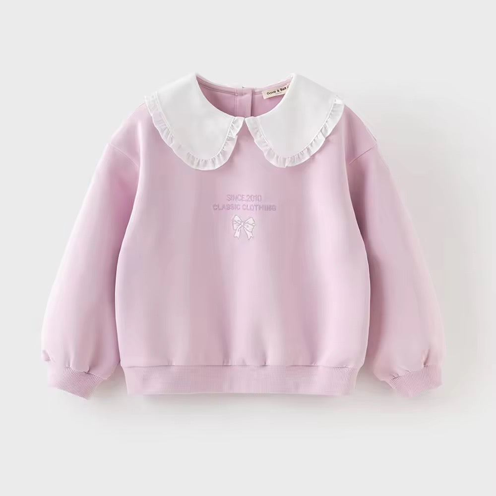 【予約】dave&bella デイブベラ フリル襟ピンクトップス DK3252777