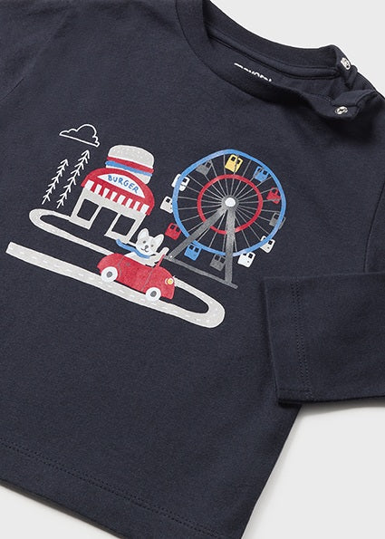 Mayoral Boys Long T-Set red