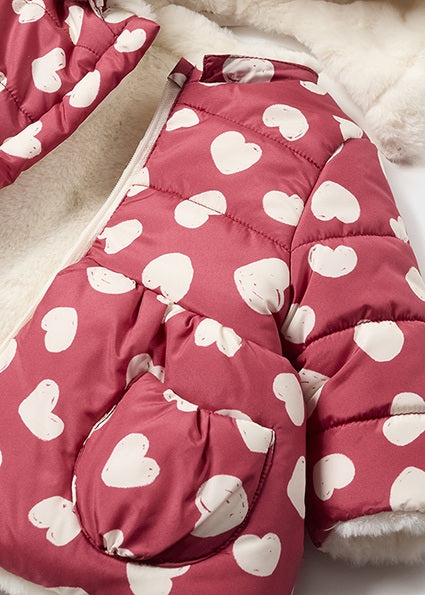 Mayoral heart design reversible coat