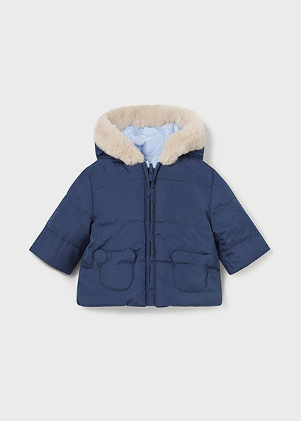 【12m last one】Mayoral マヨラル ミッドナイトブルーリバーシブルコート