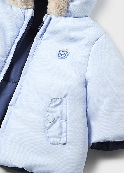 【12m last one】Mayoral マヨラル ミッドナイトブルーリバーシブルコート