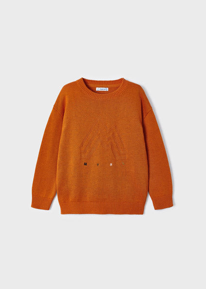 Mayoral Logo embroidery knit orange