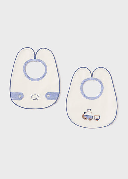 Mayoral Boys Cotton Bib Car Crown