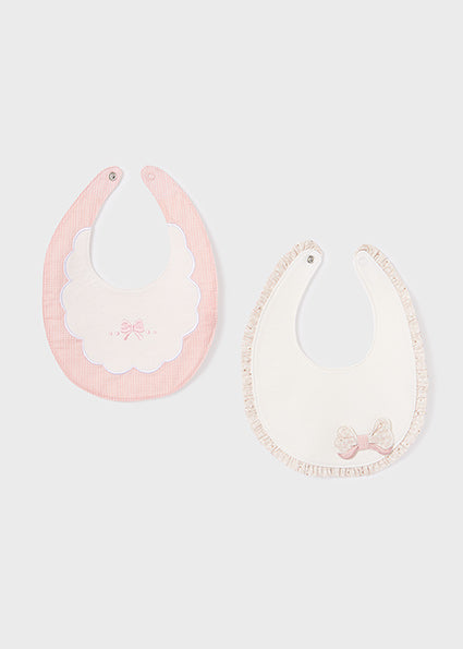 Mayoral Girls Cotton Bib Ribbon