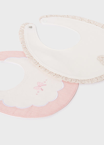 Mayoral Girls Cotton Bib Ribbon