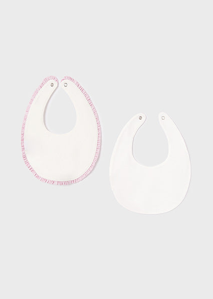 Mayoral Girls Cotton Bib Ribbon Flower