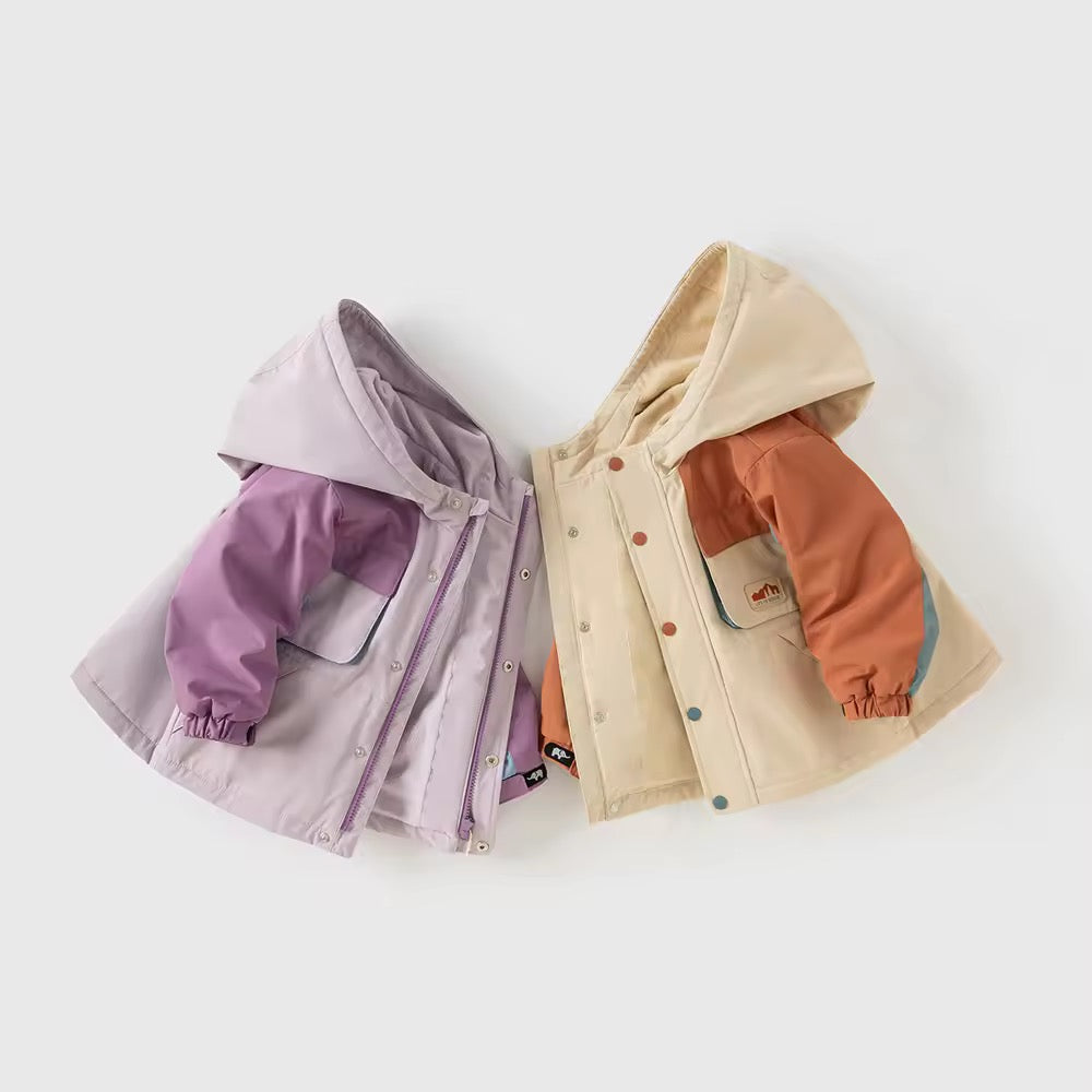 【予約】dave&bella デイブベラ ブロッキングカラーアウター DB3253192