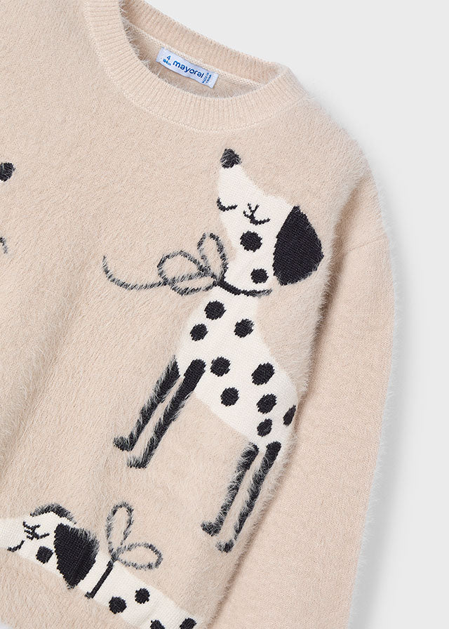Mayoral マヨラル Multicolor dog jersey 4356 Sand
