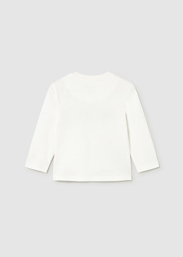 Mayoral マヨラル Baby logo tops White