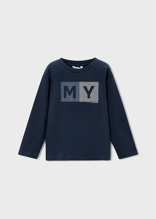 Mayoral マヨラル Kids logo tops Navy