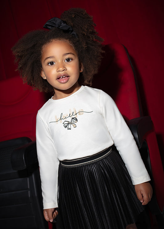 Mayoral マヨラル リボンシュシュ付きトップス Macchiato