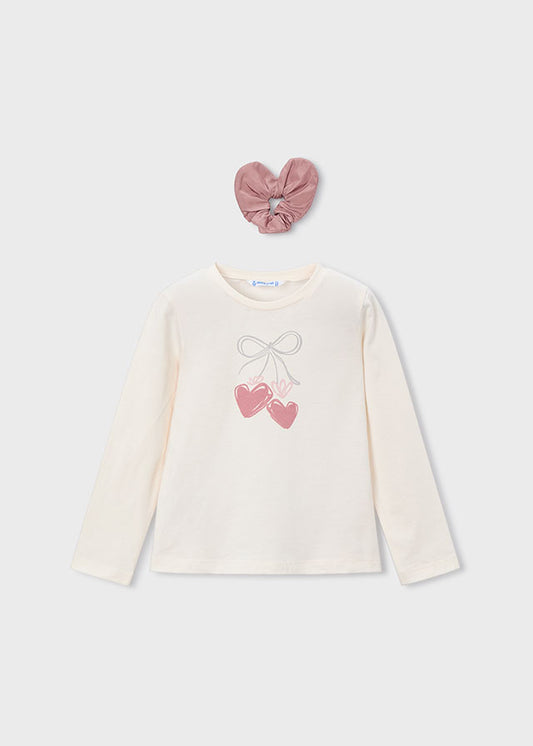 Mayoral マヨラル ハートシュシュ付きトップス Macchiato