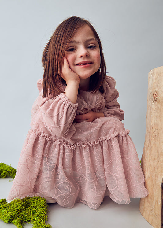 Mayoral マヨラル Tulle printed dress