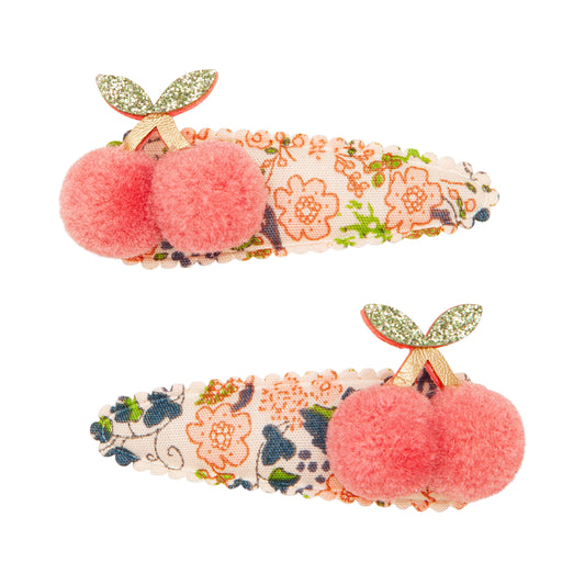 MIMI&LULA ミミアンドルーラ FLORAL POM POM CHERRIES CLIPS