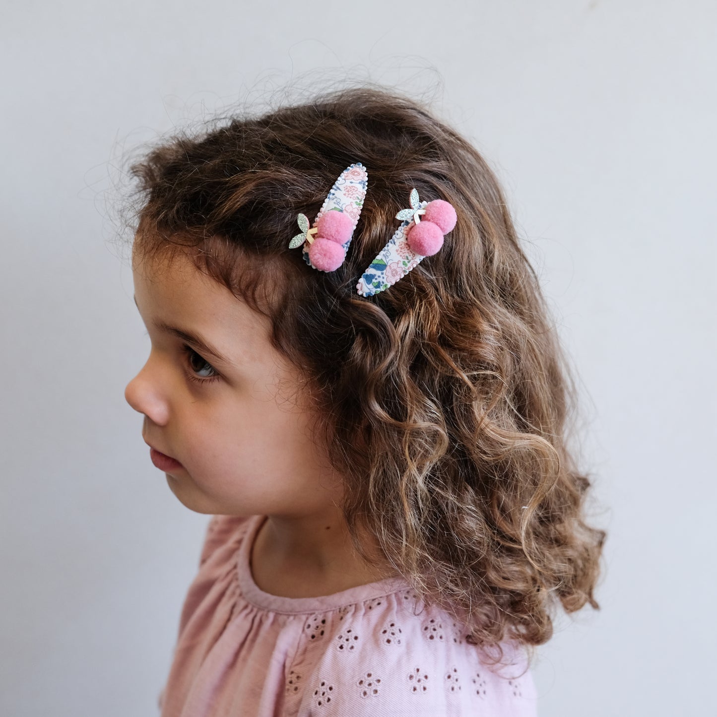 MIMI&LULA ミミアンドルーラ FLORAL POM POM CHERRIES CLIPS