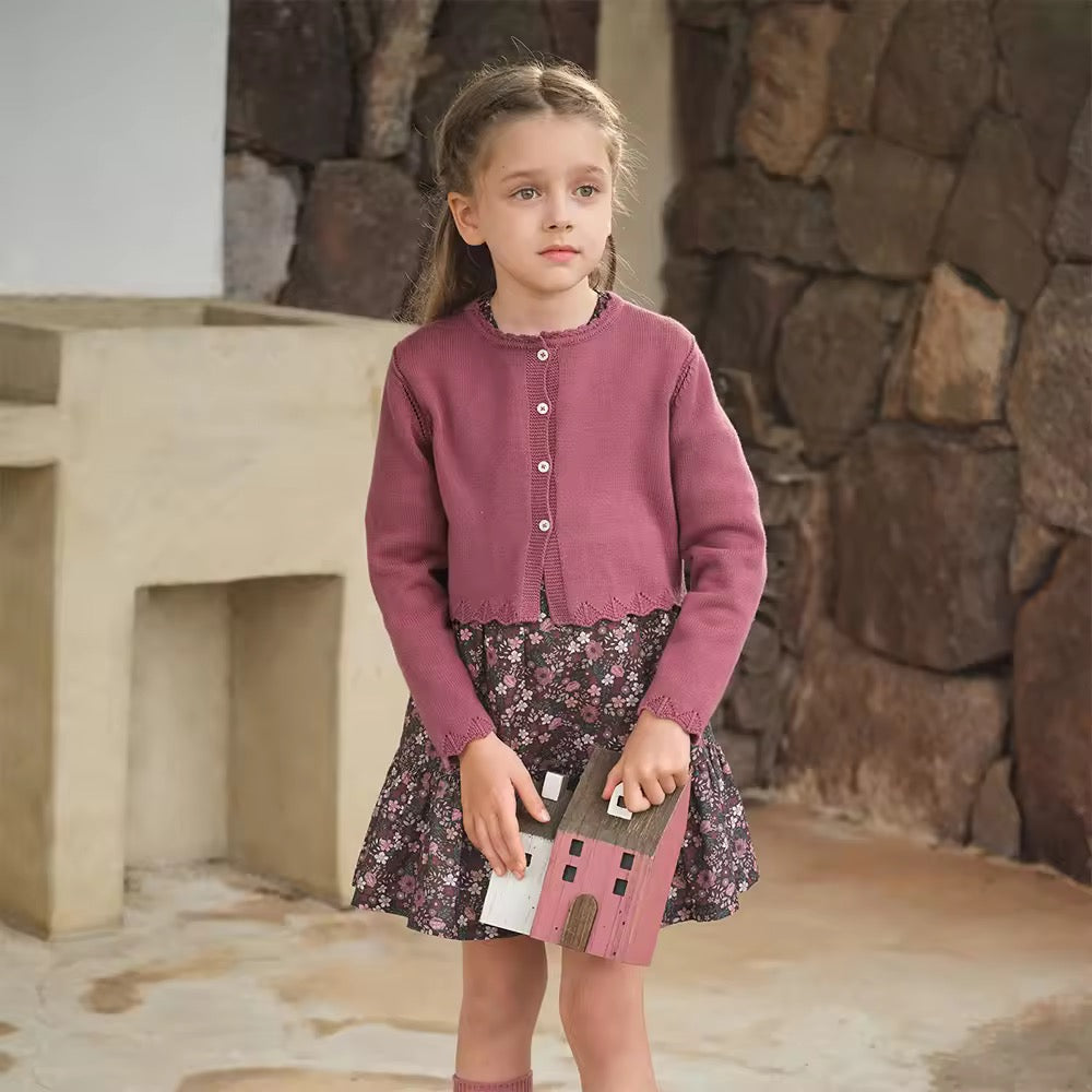 【予約】dave&bella デイブベラ カーディガン&フローラルワンピースセット DK3254790