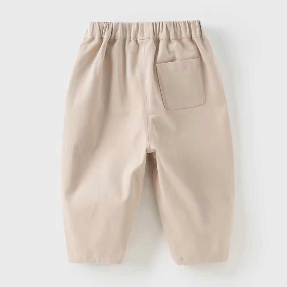 【予約】dave&bella デイブベラ ロゴ刺繍ベージュパンツ DB3253178