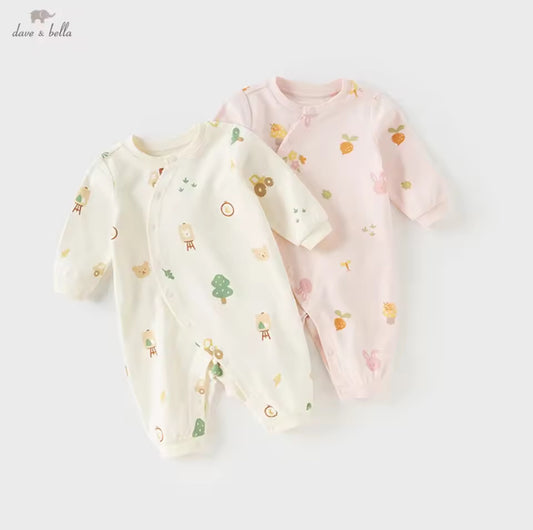 【予約】dave&bella デイブベラ イラストロンパース DB3252830