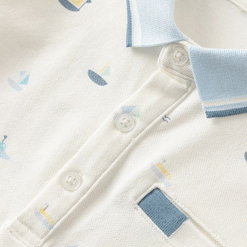 dave&bella デイブベラ ヨットデザインポロシャツ&ハーフパンツセット DB2241012