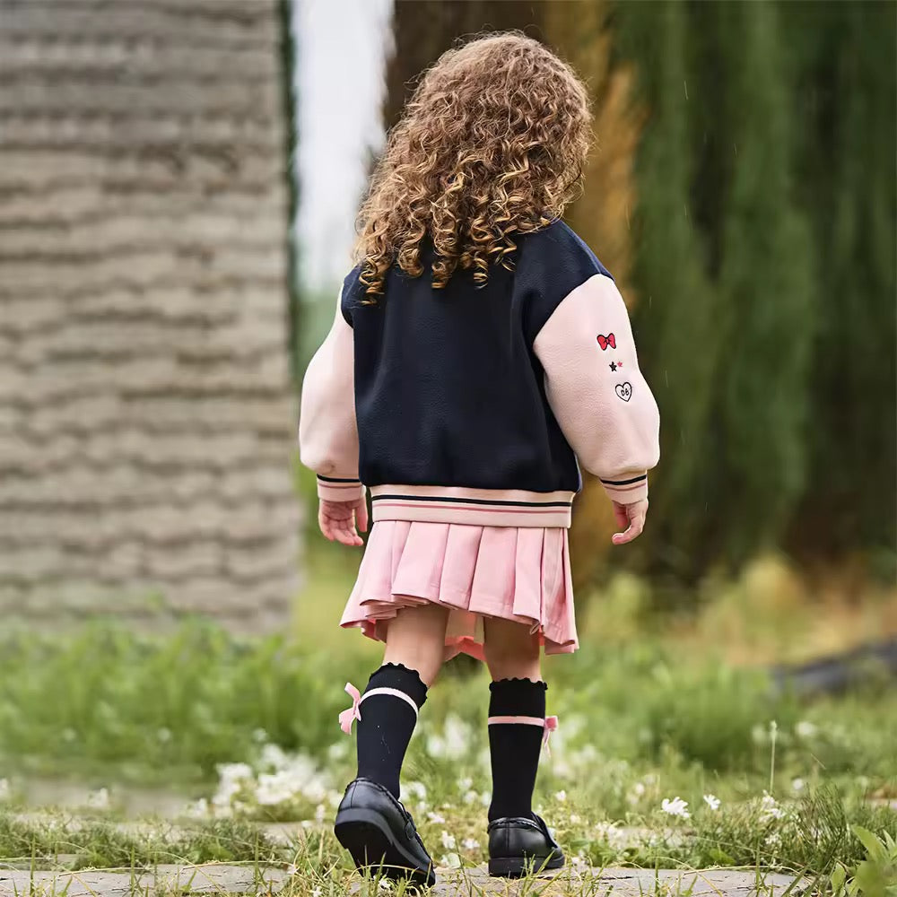 【予約】dave&bella デイブベラ ガールズ刺繍ブルゾン DB3253554