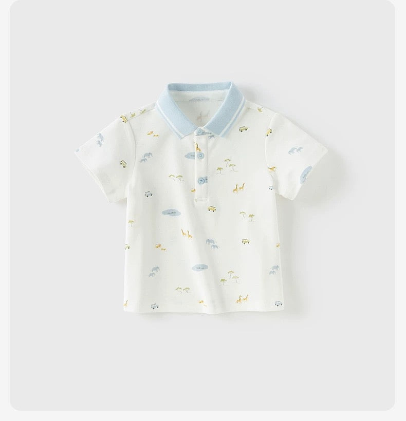 dave&bella デイブベラ サファリイラストポロシャツ DB2252003