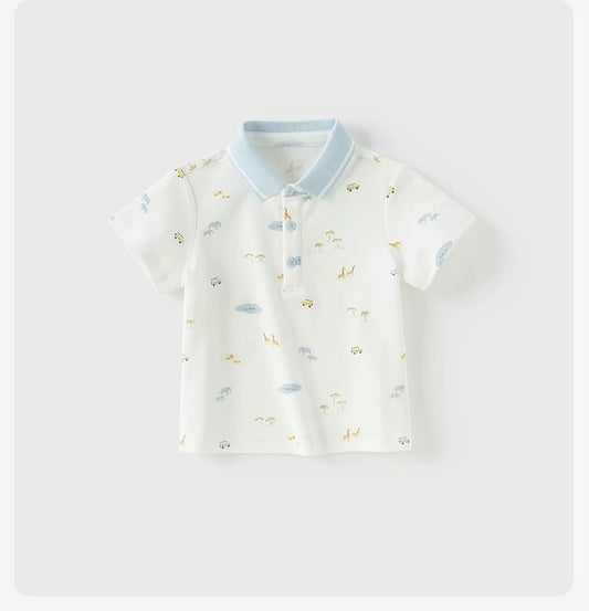 dave&bella デイブベラ サファリイラストポロシャツ DB2252003