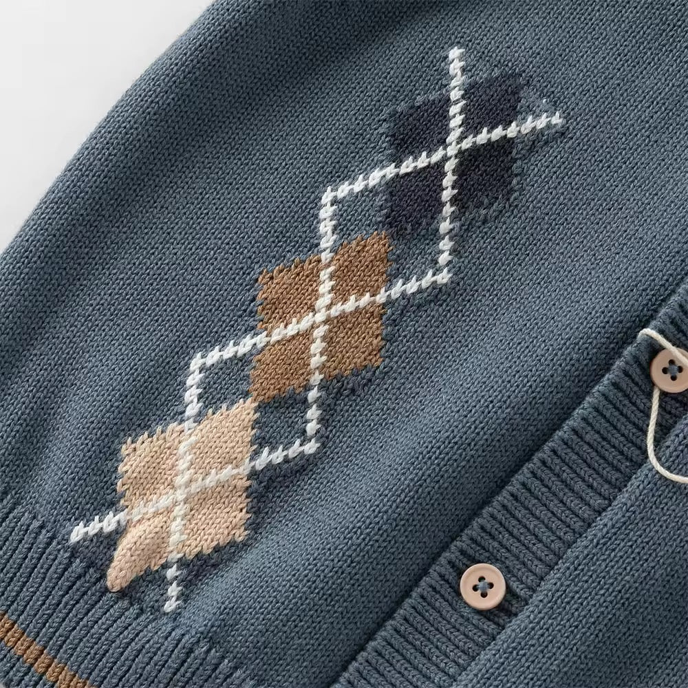 【予約】dave&bella デイブベラ アーガイルデザインベスト DB3253181