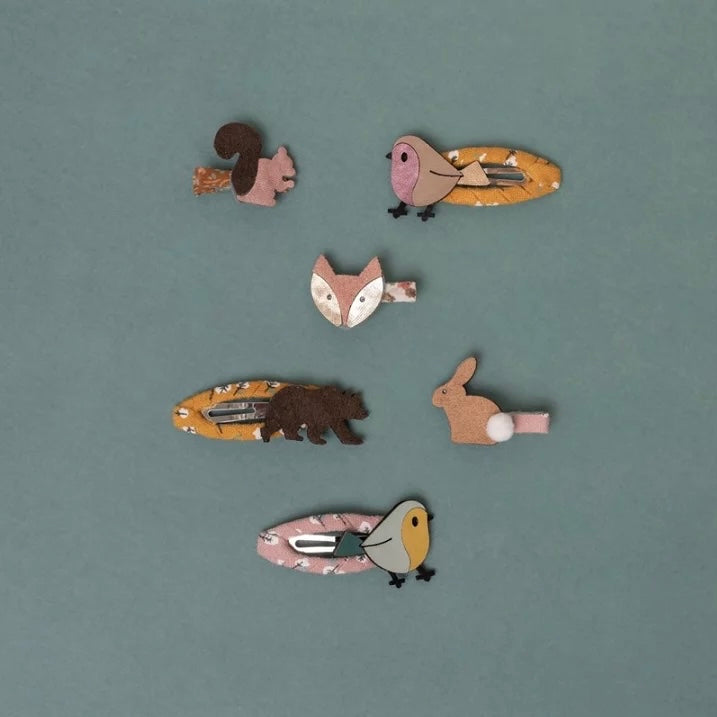 MIMI&LULA Bunny bear clips CHESTNUT