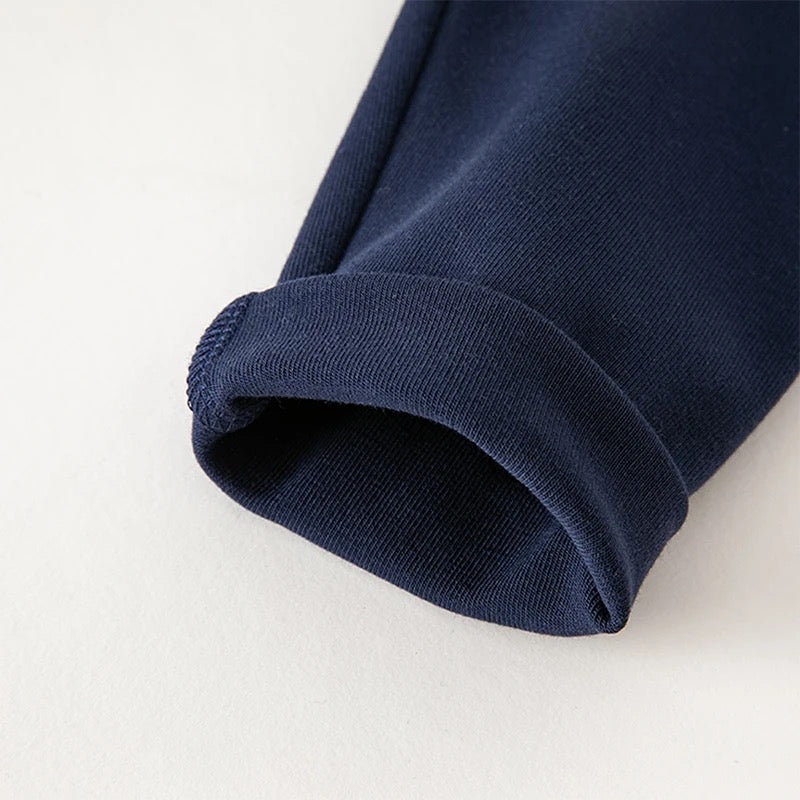 dave&bella Dave Bella Flower Embroidery Navy Tulle Skirt Leggings DB3236188