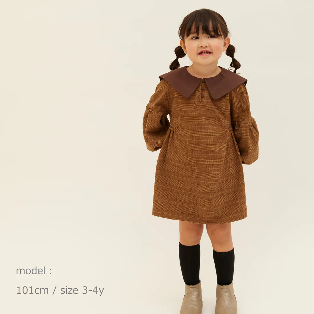 PETITMIG プチミグ ワンピース E4 ブラウン