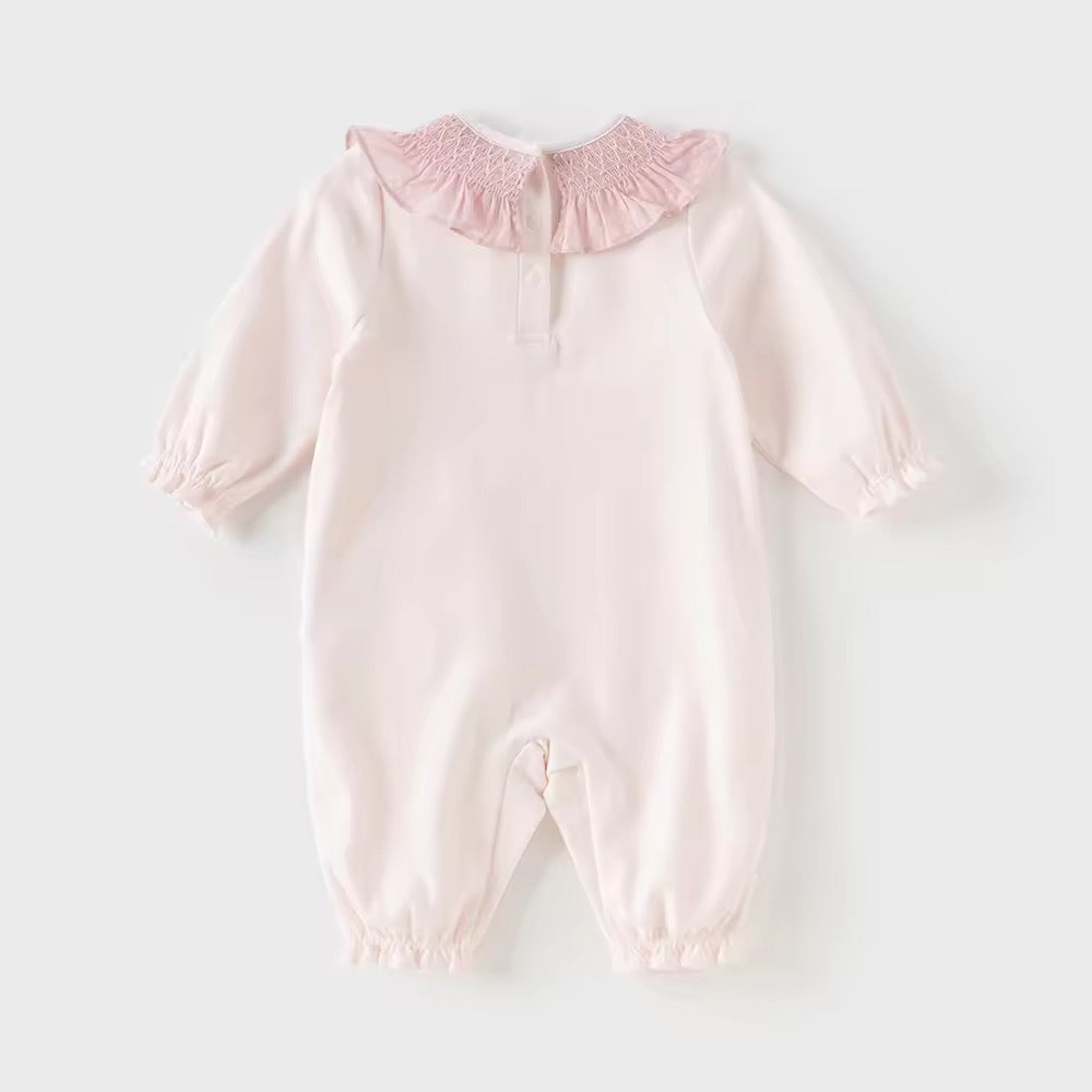 【予約】dave&bella デイブベラ みみつきポンネット付きロンパース DB3252989