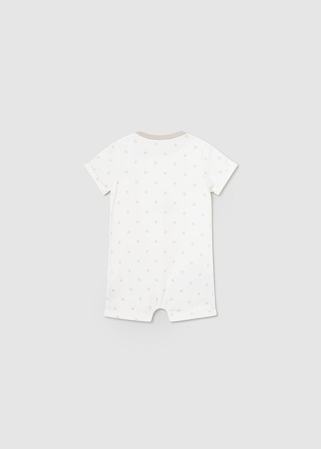 Mayoral マヨラル Set of 2 short rompers Natural