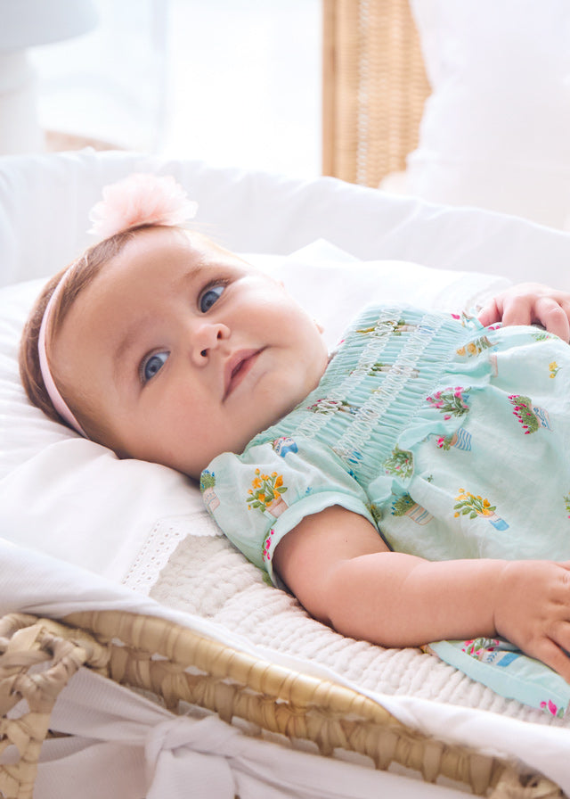 【18M last one】Mayoral マヨラル Printed dress Jade