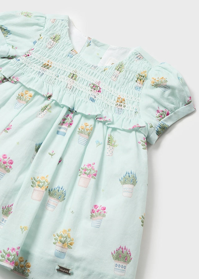 【18M last one】Mayoral マヨラル Printed dress Jade