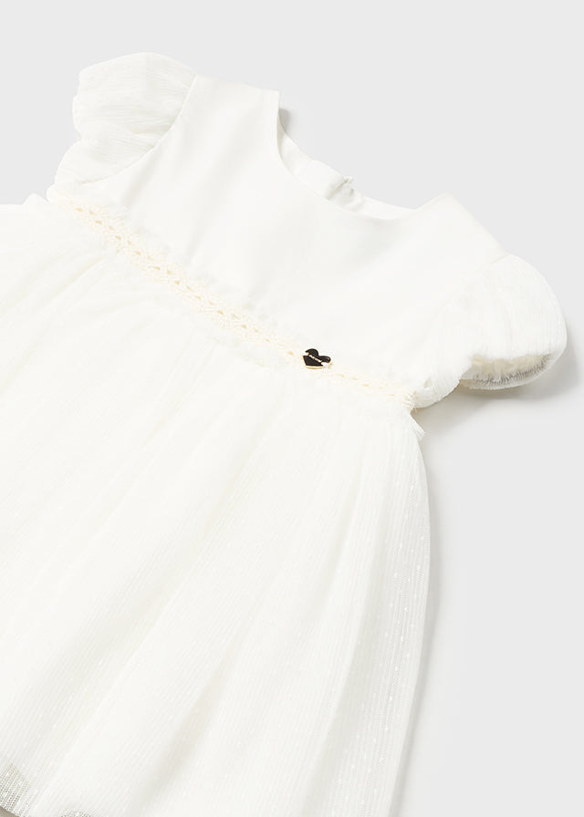 Mayoral マヨラル Pleated tulle dress