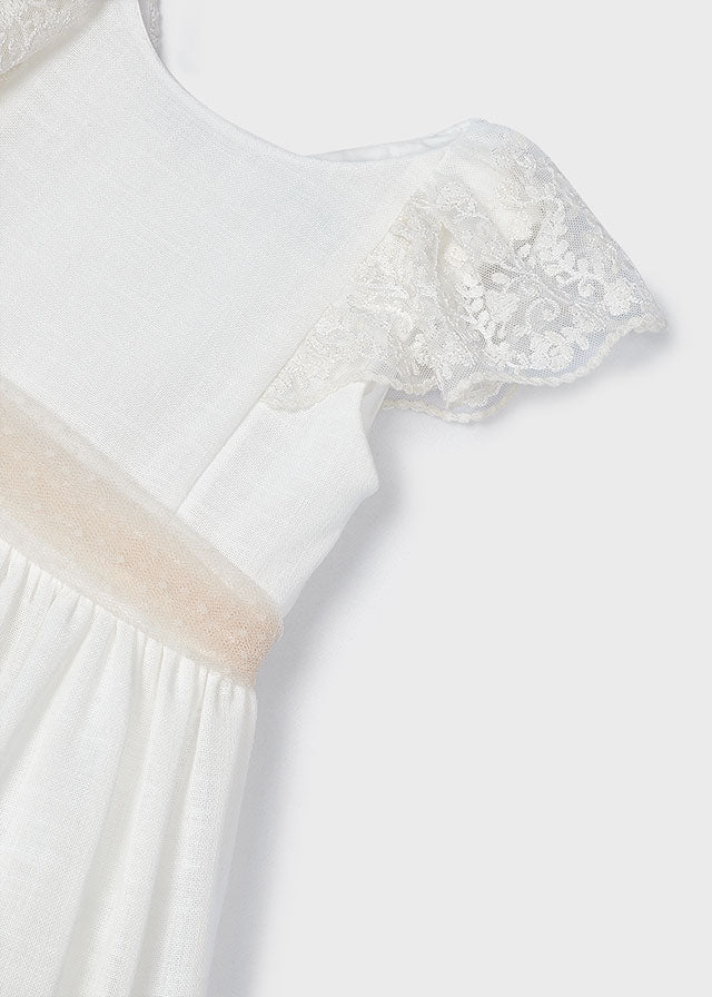 Mayoral マヨラル Linen dress Natural