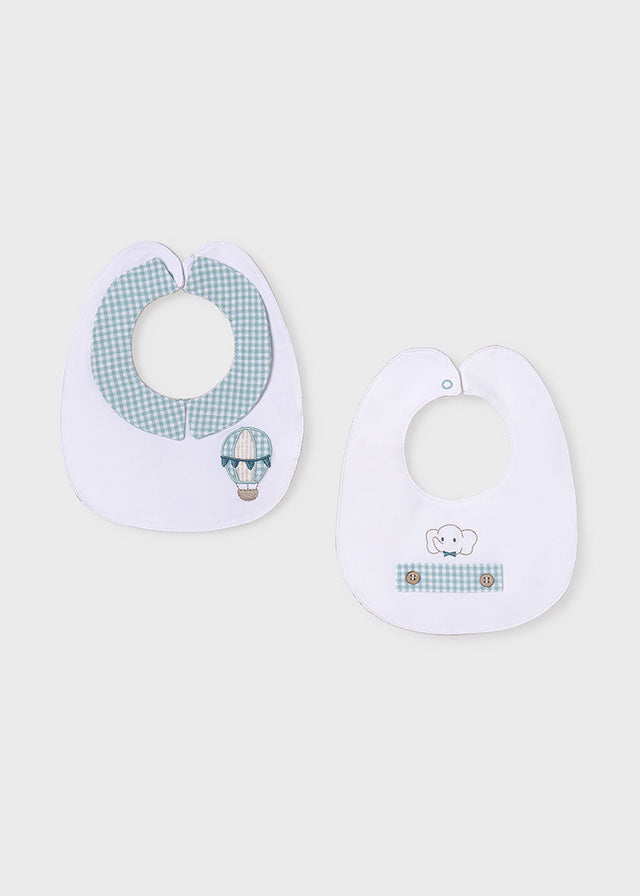 Mayoral マヨラル 2 bibs set Jade